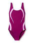 Speedo - Quantum Contour Swimsuit - Dark Pink/Pink - Product Front