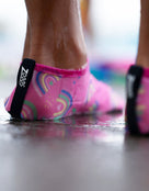 Zoggs - Rainbow Magenta Kids Anti-Slip Socks - Pink - Model Product in Use Close Up