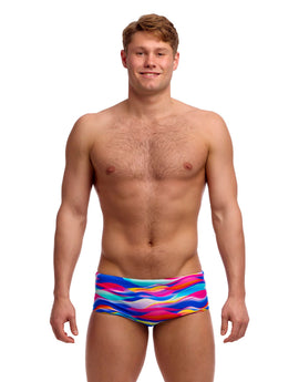 Funky Trunks - Royal Wave Sidewinder Swim Trunks - Multi - Model Front