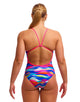 Funkita - Royal Wave Single Strap Swimsuit - Multi - Model Front