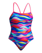 Funkita - Royal Wave Single Strap Swimsuit - Multi - Product Front