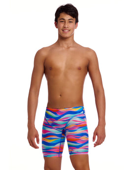 Funky Trunks - Royal Wave Swim Fast Training Jammers - Multi - Model Front