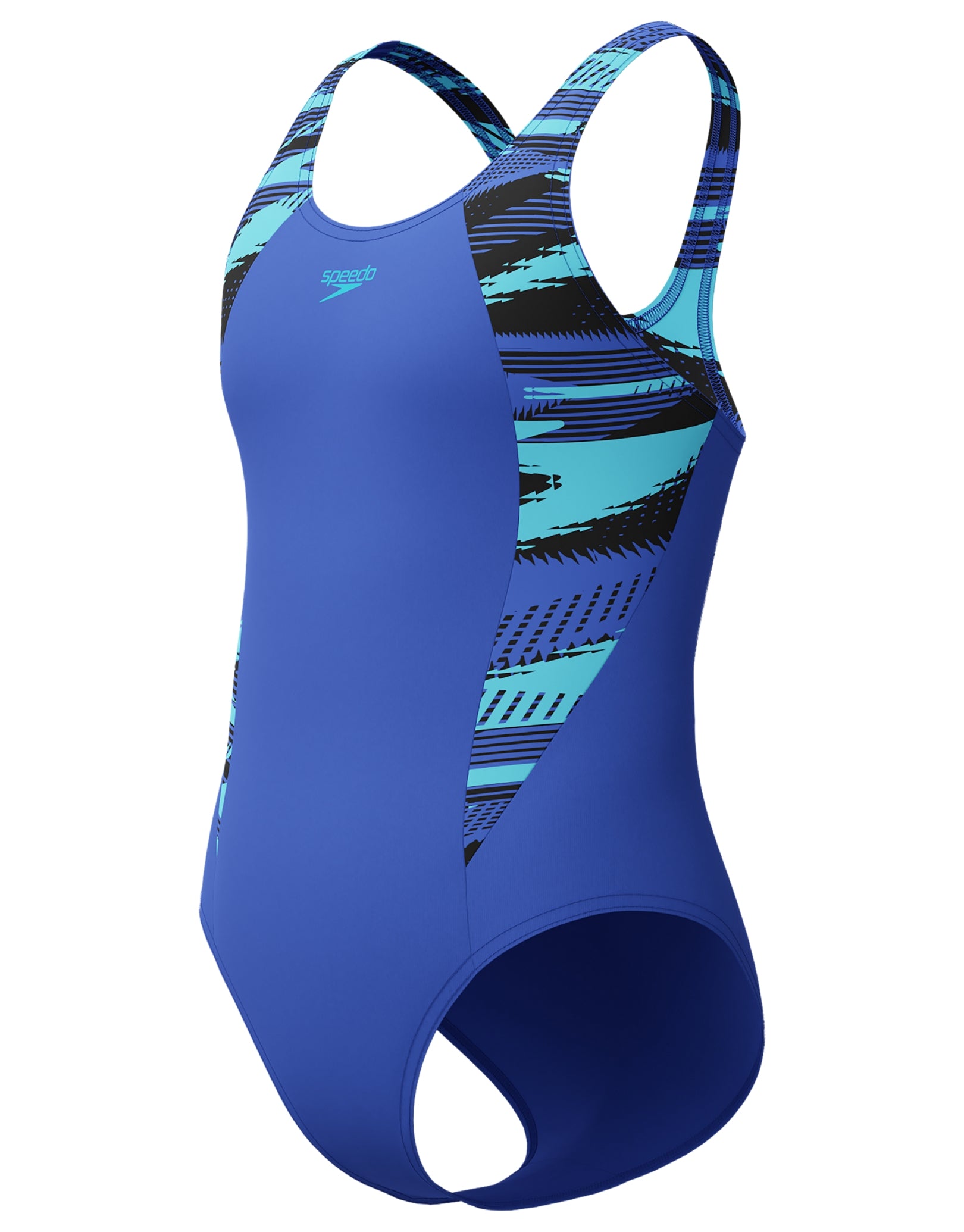 Speedo Back Types Speedo Girls Hyperboom Splice Muscleback Swimsuit - Blue | Simply Swim ...
