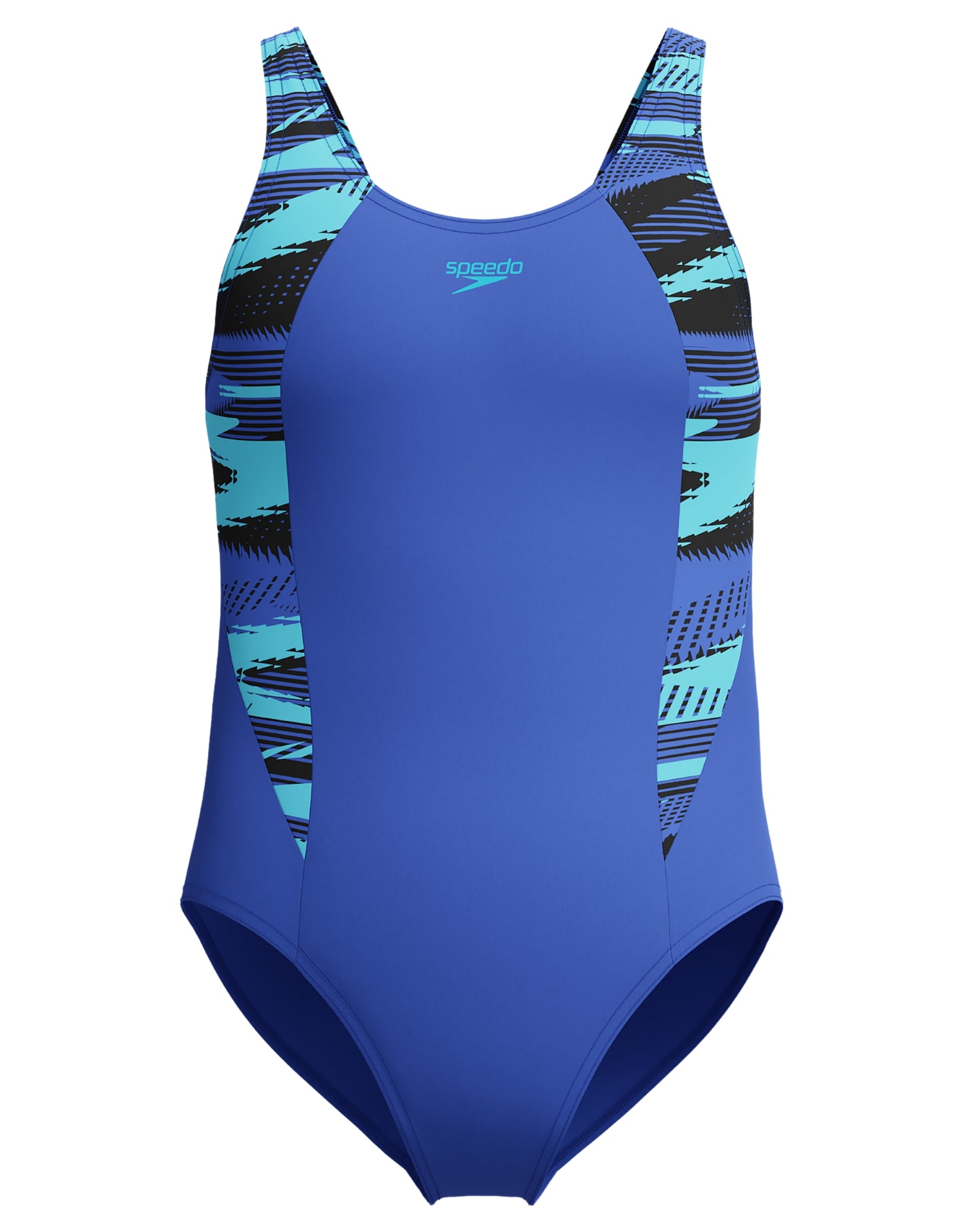 Speedo Back Types Speedo Girls Hyperboom Splice Muscleback Swimsuit - Blue | Simply Swim ...