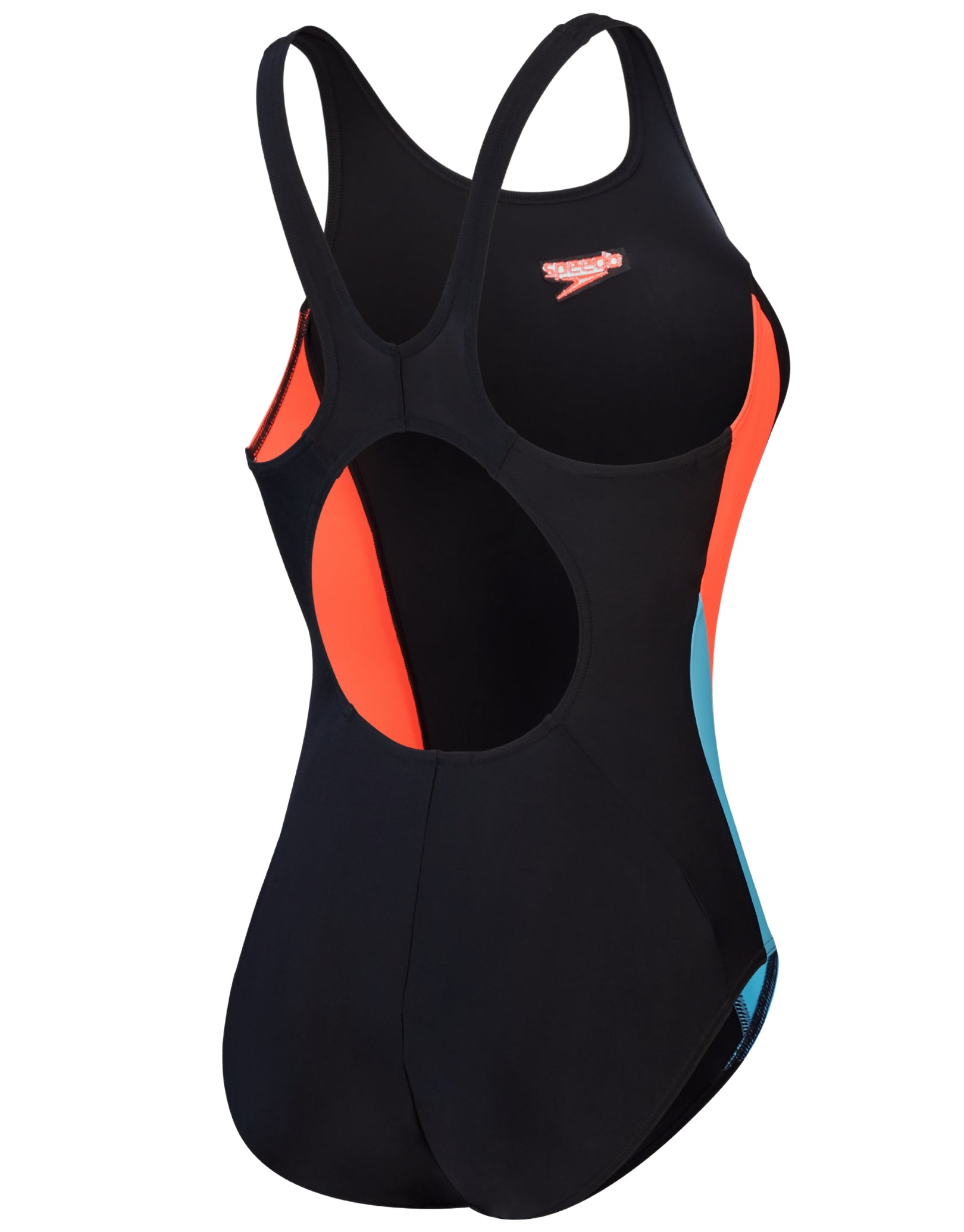 Speedo Back Types SpeedoColourblock 2.0 Muscleback - Black/Red/Blue | Simply Swim ...