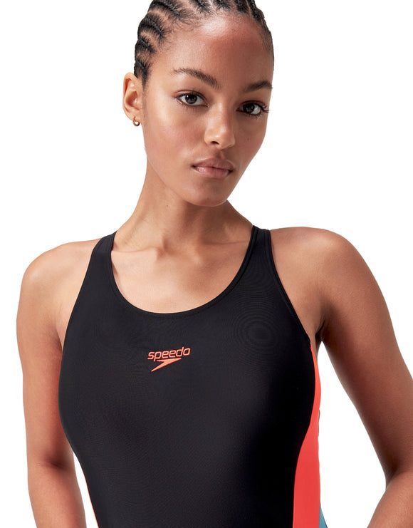 SpeedoColourblock 2.0 Muscleback - Black/Red/Blue | Simply Swim ...