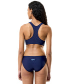Colourblock Splice Bikini Set - Blue/Light Blue