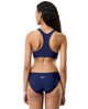 Colourblock Splice Bikini Set - Blue/Light Blue