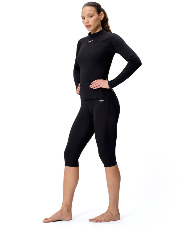 Endurance+ 3/4 Swim Legging - Black