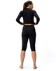 Endurance+ 3/4 Swim Legging - Black