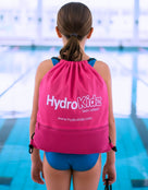 Childrens Deluxe Medium Swim Drawstring Bag With Mesh Pocket