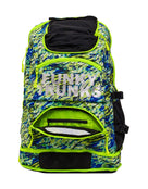 Funky Trunks - Scaled Back Elite Squad 36L Backpack - Green/Blue - Product Front with Pocket Opened