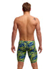 Funky Trunks - Scaled Back Swim Fast Training Jammer - Green/Blue - Model Front