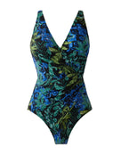 Miraclesuit - Gasparilla Oceanus Swimsuit - Black/Blue/Green - Product Front