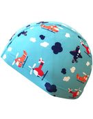 Simply-Swim-Fabric-Junior-Caps-Planes-Turquoise
