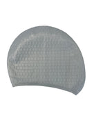 Simply Swim - Adult Long Hair Silicone Bubble Cap - Grey - Product Side