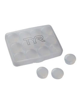 TYR - Soft Silicone Ear Plugs - 12 Pack - Clear