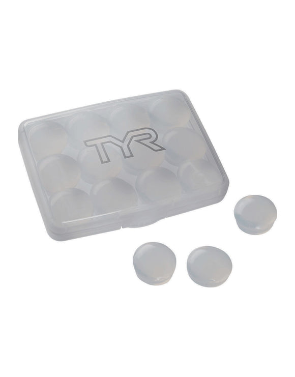 TYR - Soft Silicone Ear Plugs - 12 Pack - Clear