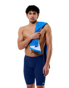Speedo - Solid Endurance+ Max Swim Jammer - Navy - Model Front with Towel
