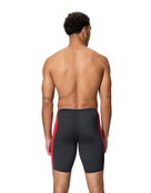 Speedo - Solid Splice Swim Jammer - Black/Red - Model Back