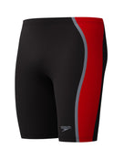 Speedo - Solid Splice Swim Jammer - Black/Red - Product Front