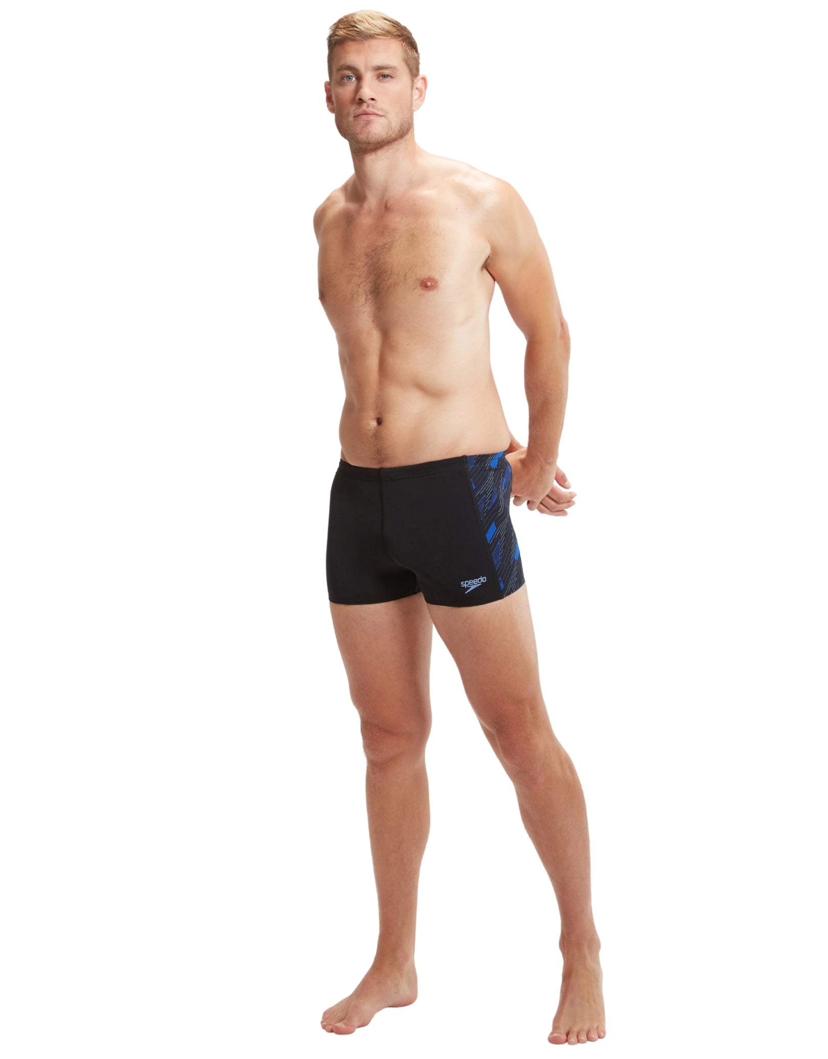 Speedo Back Types Speedo Hyperboom Panel Aquashort - Black/Blue | Simply Swim | Simply ...