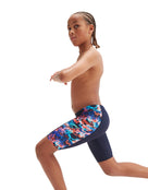 Speedo - Boys Digital Allover Panel Jammer - Black/Orange - Model Side
