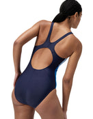 Speedo - Colourblock 2.0 Swimsuit - Navy/Blue - Model Back