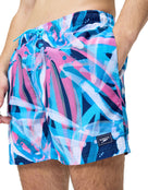 Speedo - Digital Printed Leisure 16" Watershorts - Blue/Pink - Pockets