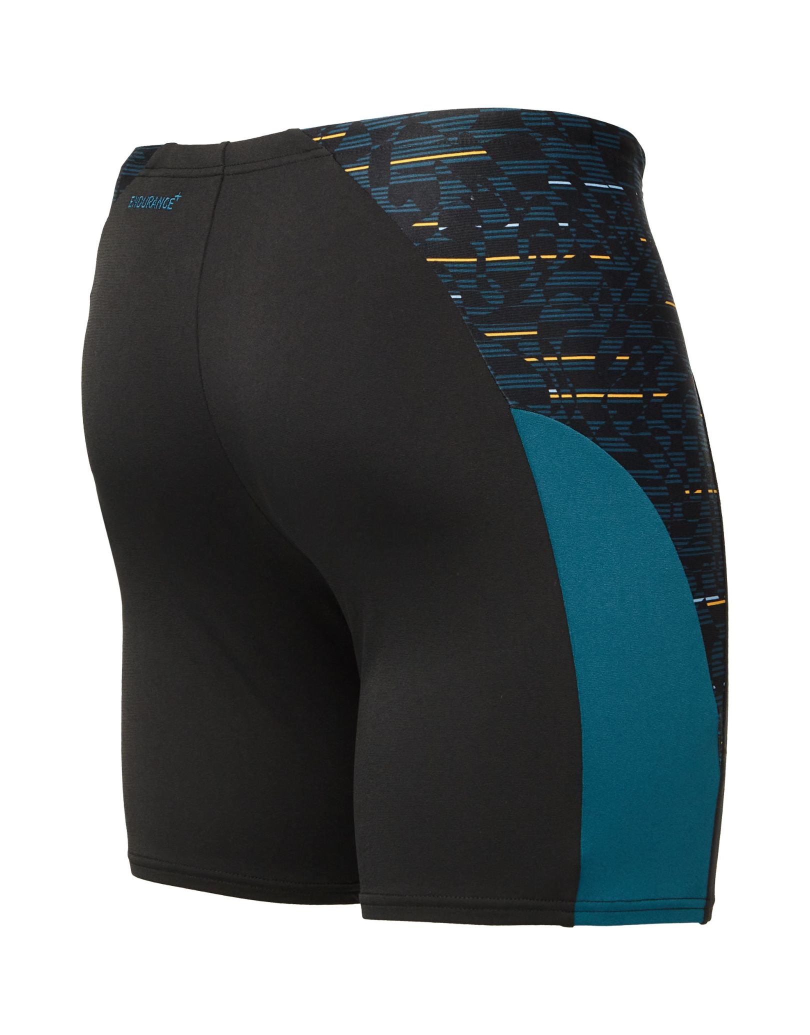 Speedo Back Types Speedo Endurance+ Max Splice Swim Jammer - Black/Teal Blue | Simply ...