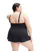 Speedo - Essential Swim Dress - Black/Plus Size - Model Front