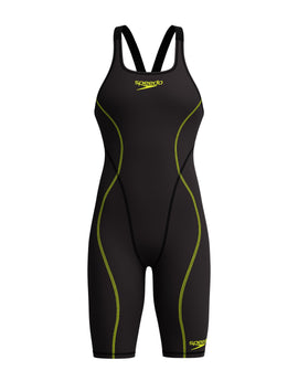 Speedo - Fastskin HyperSpark Solid Open Back Kneeskin - Black - Product Front