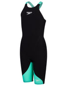 Speedo-Fastskin-Junior-LZRIgnite-Kneeskin-Black_Green-Front