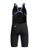 Speedo - Girls Fastskin Endurance+ Max Open Back Kneeskin - Blue/Black -  Product Front