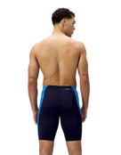 Speedo - Hyperboom Panel Swim Jammer - Navy/Blue - Model Back