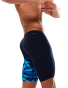 Speedo - Mens Hyperboom Placement V-Cut Swim Jammer - Black/Blue - Model Side