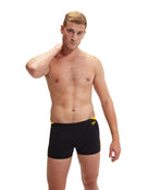 Speedo - Hyperboom Splice Aquashort - Black/Yellow - Model Front