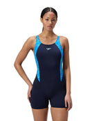 Speedo - Hyperboom Splice Legsuit - Navy/Blue - Model Front