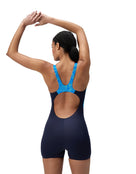 Speedo - Hyperboom Splice Legsuit - Navy/Blue - Model Back