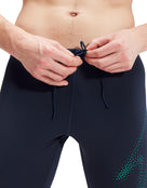 Hyperboom Placement Swim Jammer - Navy/Green