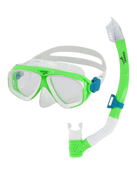 Speedo - Junior Adventure Mask & Snorkel Set - Lime Green