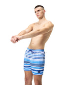 Speedo - Printed Leisure 16" Watershorts - Blue/White - Model Front/Side