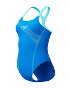 Speedo - Medley Logo Swimsuit - Blue/Green - Product Front
