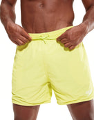 Speedo - Mens Essentials 16" Watershorts - Pastel Lime Green - Model Front Close Up