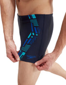 Speedo-Mens-Tech-printed-aquashort-front-close-up