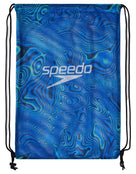 Speedo-Printed Mesh Bags Blue Front