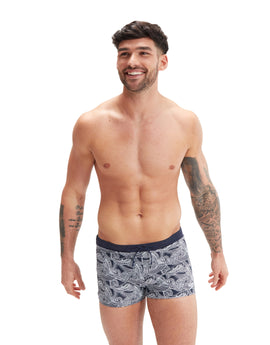 Speedo - Valmilton Allover Aquashort - Navy/White - Model Front