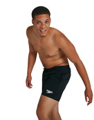 Speedo - Mens Essentials Plus 16" Watershorts - Black/Plus Size - Model Side