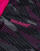 Speedo - Hyperboom Allover Medalist Swimsuit - Black/Pink - Endurance Logo