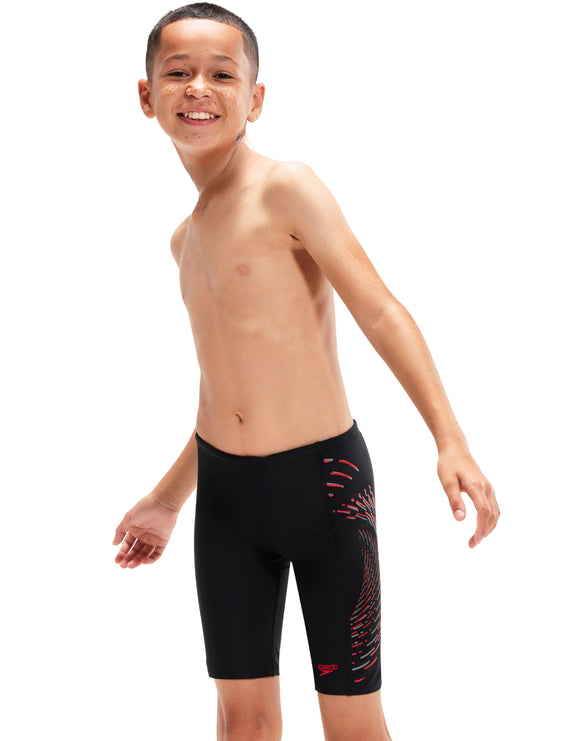 Speedo-placement-print-jammer-boy-model-front